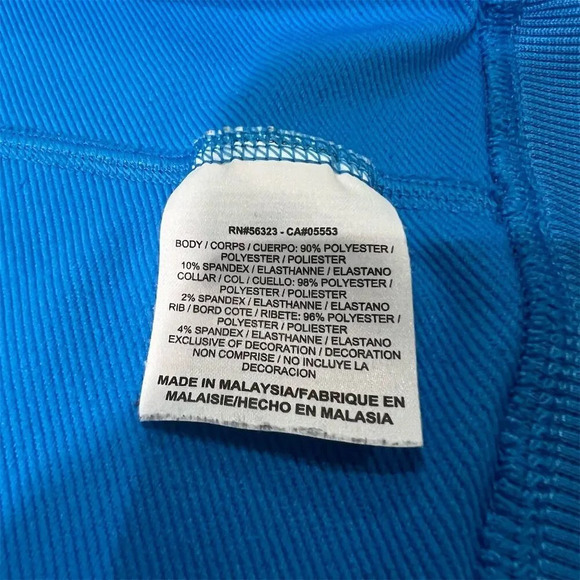 Nike Women's Dri-FIT Track Jacket Blue Size L Full Zip Post Y2K - Picture 7 of 9